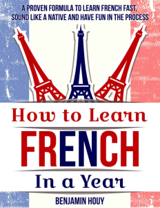 How To Learn French In A Year Book