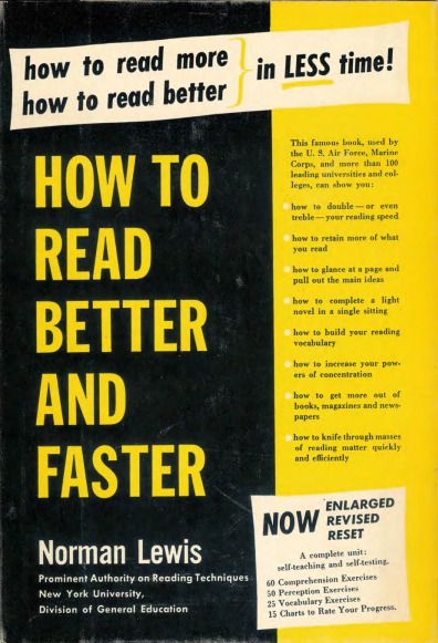 How to Read Better and Faster